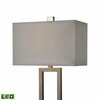 Elk Signature Courier 32'' High 1-Light Table Lamp - Pewter - Includes LED Bulb D4687-LED